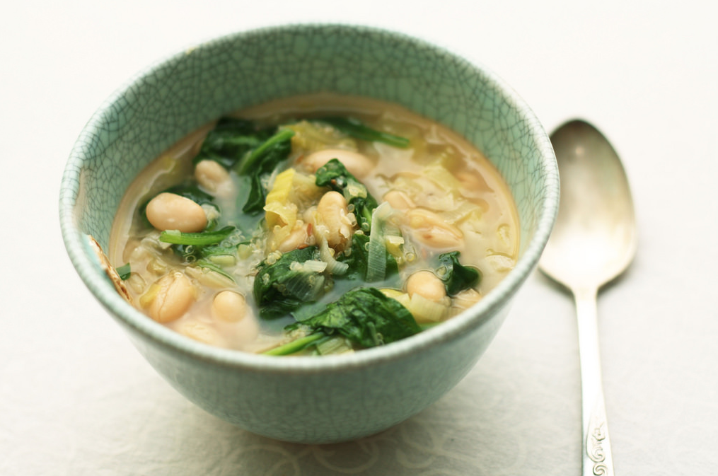 Leek and Cannellini Bean Soup