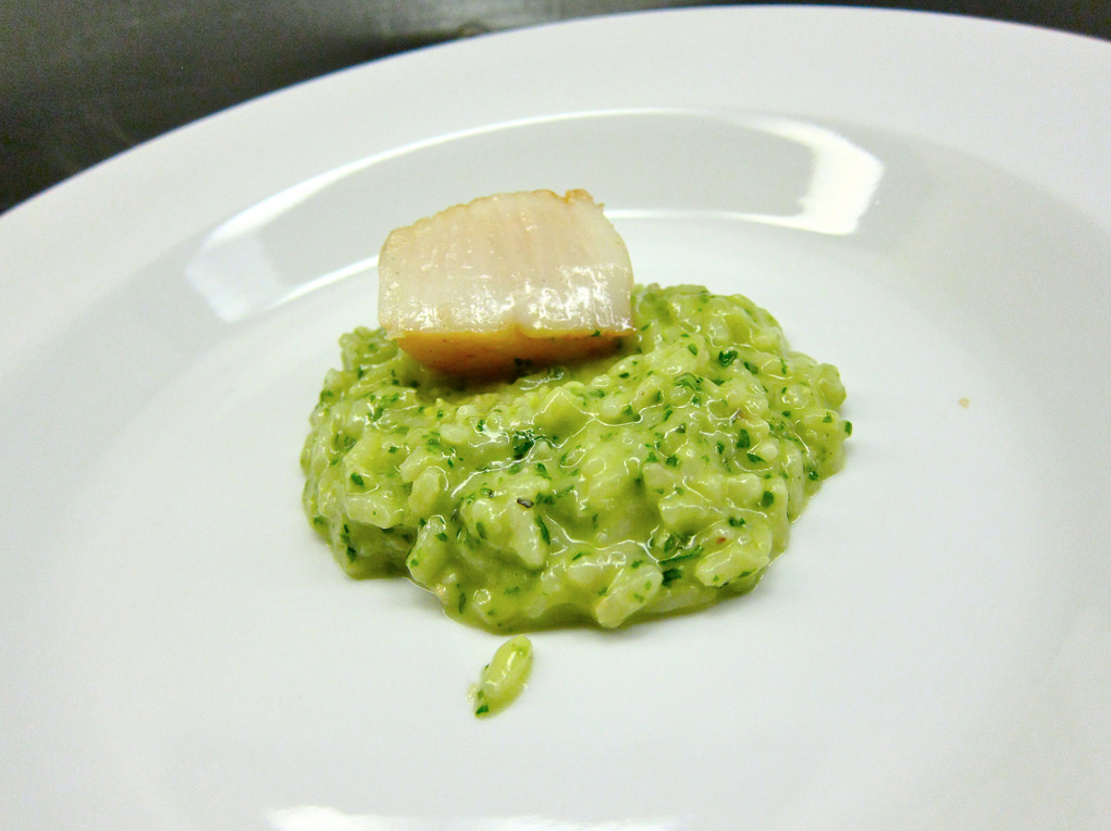 Oven Risotto with Kale Pesto